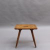 4 French 1950s Beech Stools or Occasional Tables