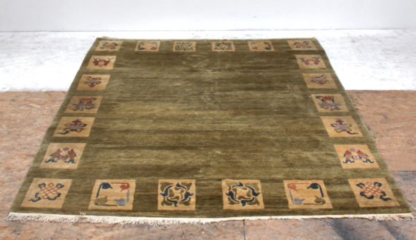 Fine Art Deco Rectangular Wool Rug in the Manner of Leleu - Image 11