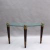Fine French Wood, Bronze and Glass Console by Garouste and Bonetti