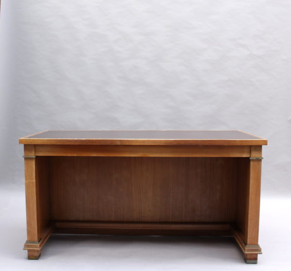 Fine French 1950's Mahogany Desk by Jacques Adnet (2 available) - Image 3