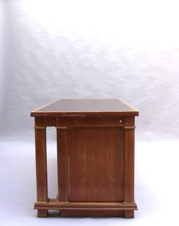 Fine French 1950's Mahogany Desk by Jacques Adnet (2 available) - Image 7