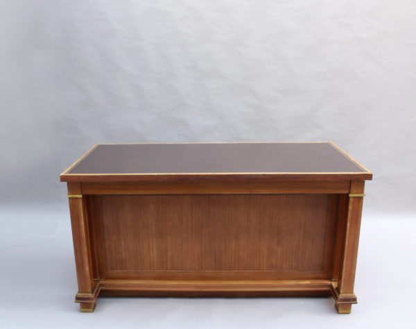 Fine French 1950's Mahogany Desk by Jacques Adnet (2 available) - Image 10