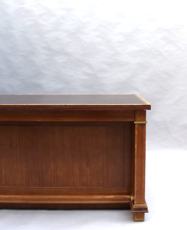 Fine French 1950's Mahogany Desk by Jacques Adnet (2 available) - Image 11