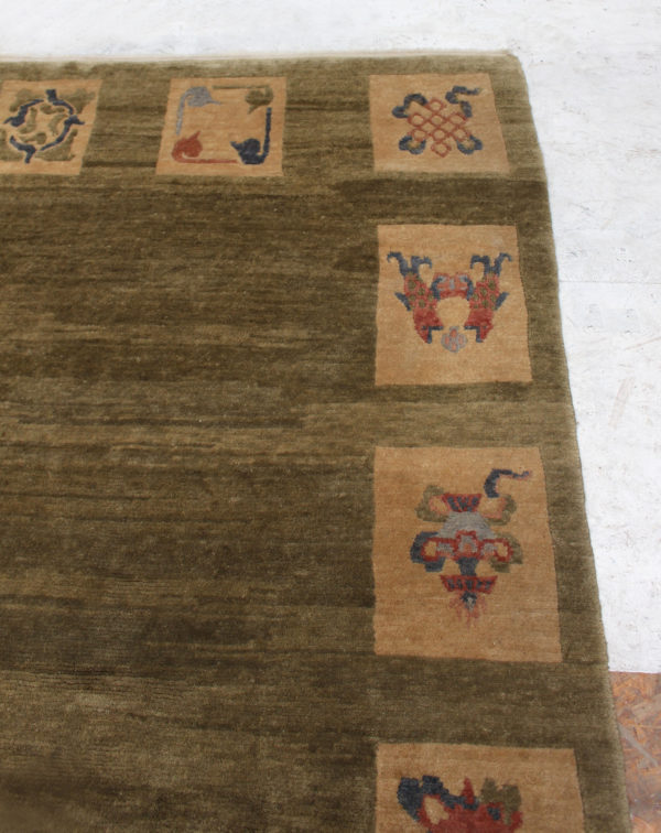 Fine Art Deco Rectangular Wool Rug in the Manner of Leleu - Image 3