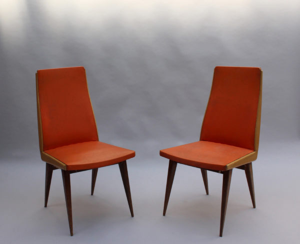 Set of 6 French 1950s Beech Chairs - Image 3