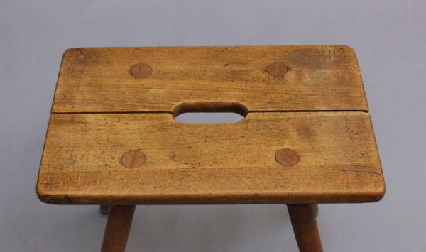 4 French 1950s Beech Stools or Occasional Tables - Image 8