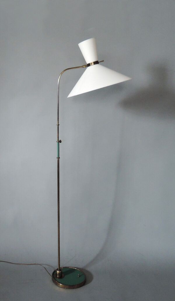 Fine French 1950s Adjustable Floor Lamp by Maison Lunel - Image 3