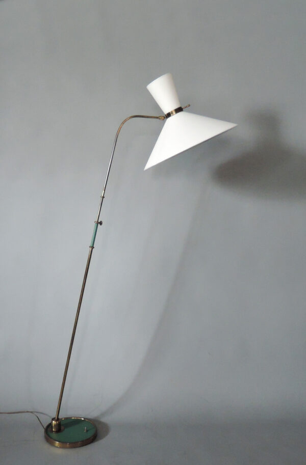 Fine French 1950s Adjustable Floor Lamp by Maison Lunel - Image 2