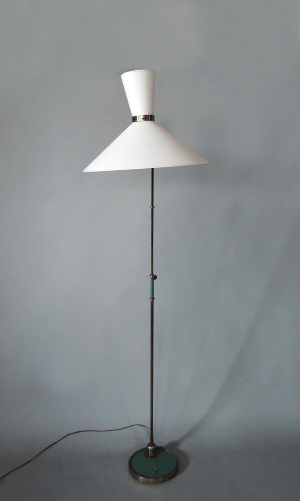 Fine French 1950s Adjustable Floor Lamp by Maison Lunel - Image 7