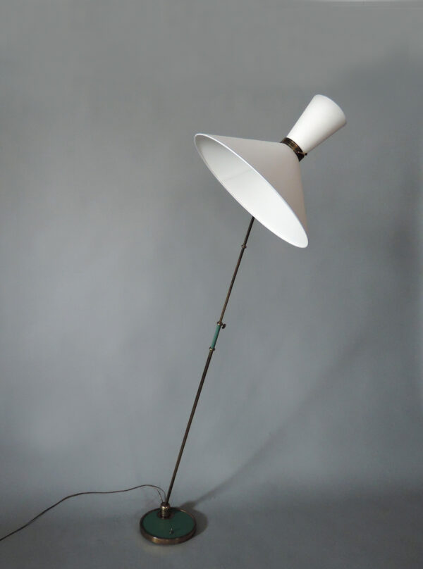 Fine French 1950s Adjustable Floor Lamp by Maison Lunel - Image 6