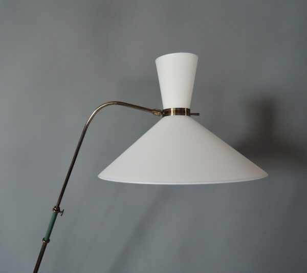 Fine French 1950s Adjustable Floor Lamp by Maison Lunel - Image 12