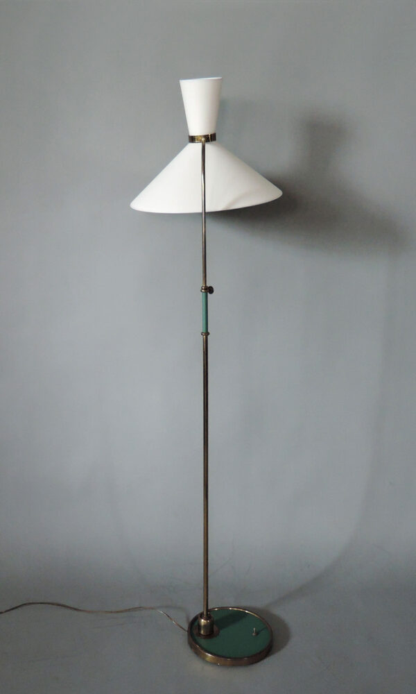 Fine French 1950s Adjustable Floor Lamp by Maison Lunel - Image 10