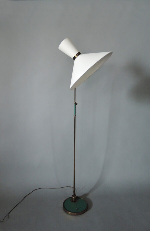 Fine French 1950s Adjustable Floor Lamp by Maison Lunel - Image 8