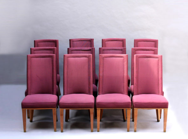 32 Fine French 1950s Dining Chairs by Jacques Adnet - Image 3