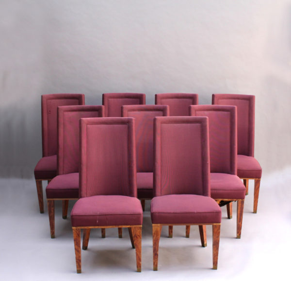 32 Fine French 1950s Dining Chairs by Jacques Adnet - Image 17