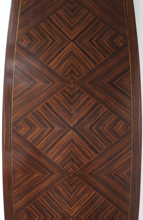 Large French Art Deco Macassar Ebony Table by Dominique - Image 7