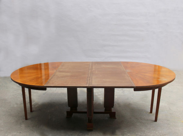 Fine French Art Deco Extendable Round Dining Table by Jules Leleu - Image 14