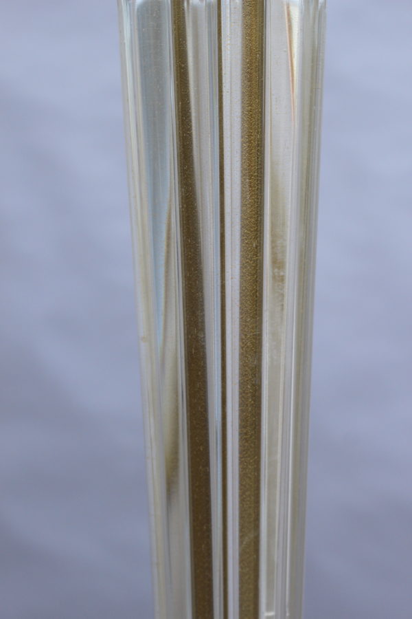 Fine French Art Deco Glass and Bronze Floor Lamp - Image 6