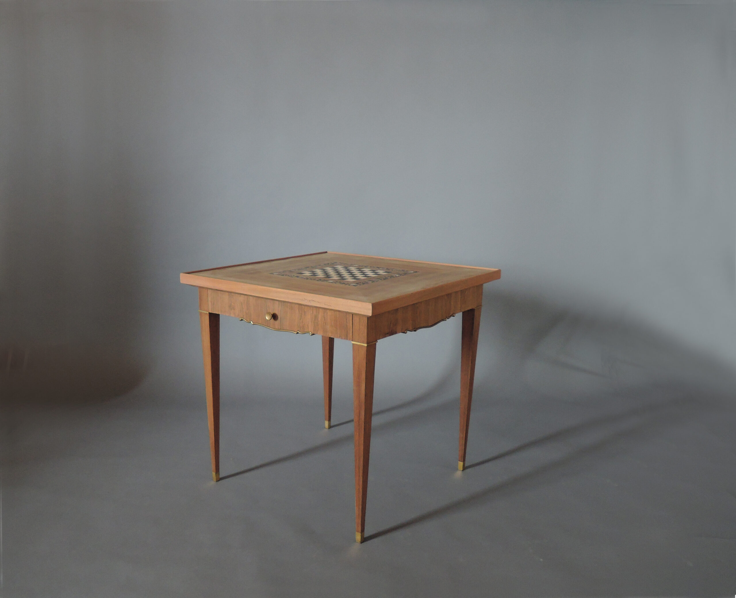 Fine French Art Deco Palisander Game Table by Jules Leleu - Image 4