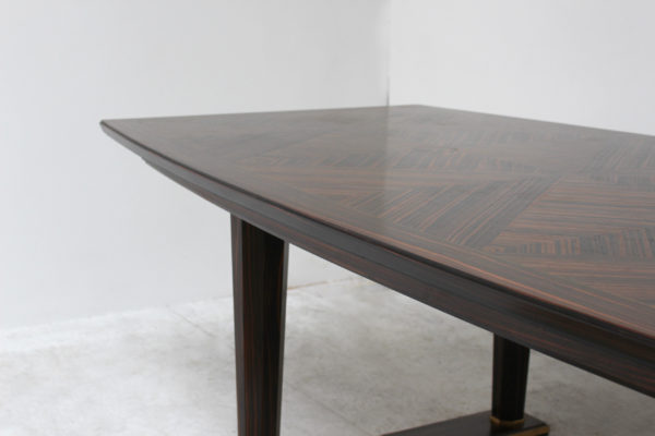 Large French Art Deco Macassar Ebony Table by Dominique - Image 8