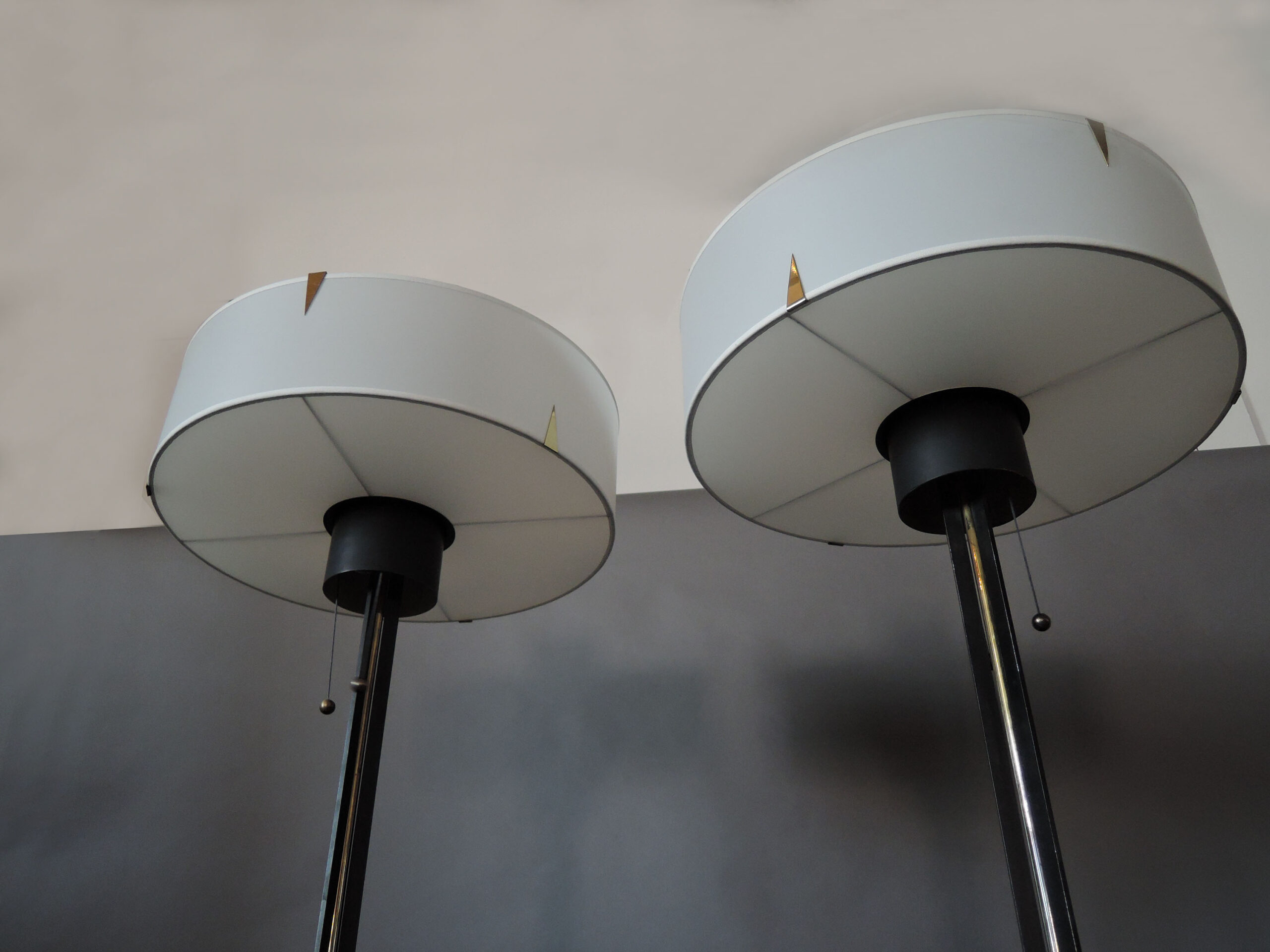 2 Fine French 1960s "Television" Floor Lamps by Arlus - Image 7