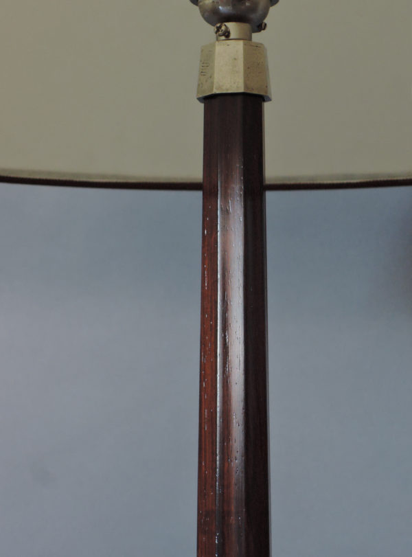 A Fine French Art Deco Rosewood Floor Lamp - Image 8