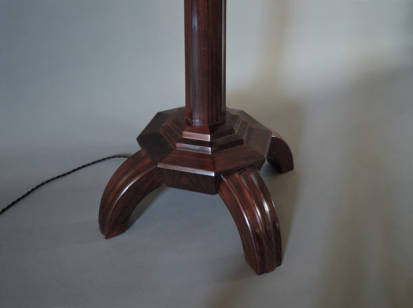 A Fine French Art Deco Rosewood Floor Lamp - Image 11