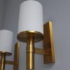2 Pairs of Fine French Art Deco Glass and Bronze Cylindrical Sconces by Perzel