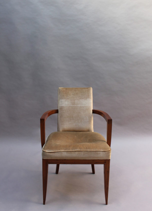 A Fine French Art Deco Rosewood Armchair by Maxime Old - Image 2