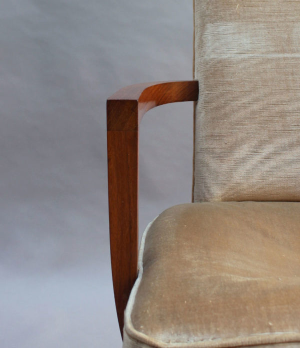 A Fine French Art Deco Rosewood Armchair by Maxime Old - Image 12