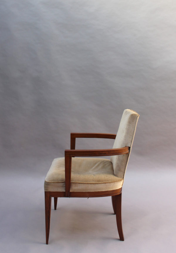 A Fine French Art Deco Rosewood Armchair by Maxime Old - Image 4