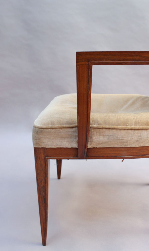 A Fine French Art Deco Rosewood Armchair by Maxime Old - Image 9