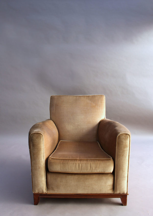 A Fine French Art Deco Rosewood Armchair by Maxime Old - Image 14