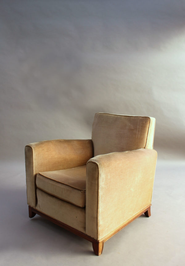 A Fine French Art Deco Rosewood Armchair by Maxime Old - Image 15