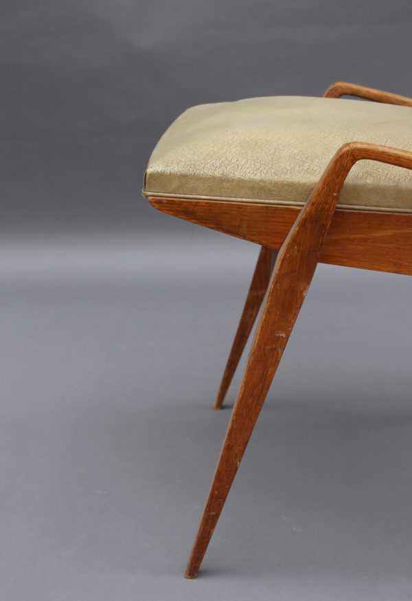 3 French 1950s Oak Chairs by Ségalot - Image 10