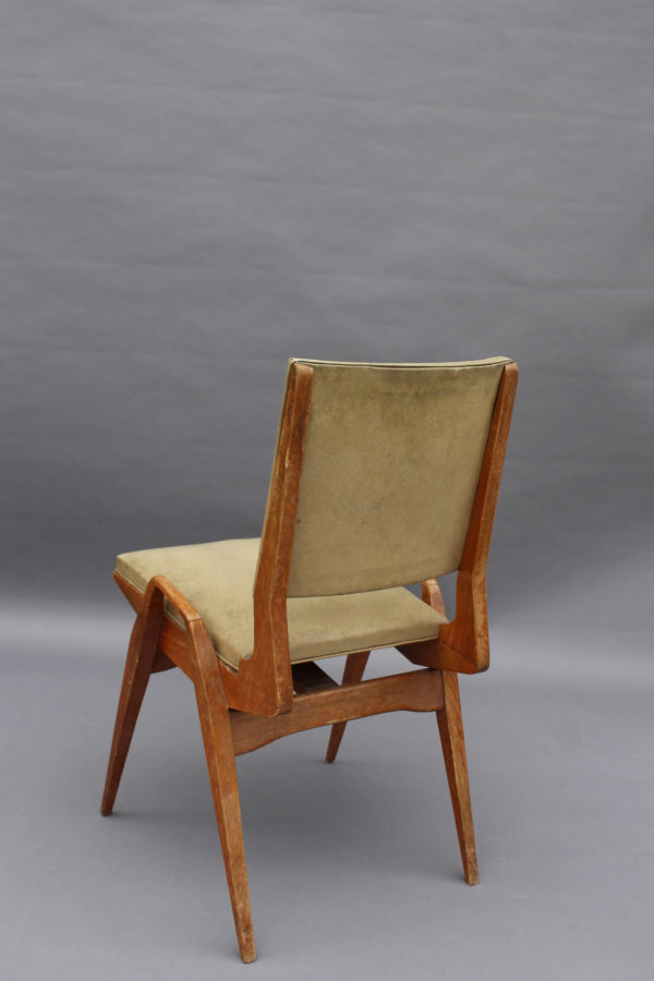 3 French 1950s Oak Chairs by Ségalot - Image 6