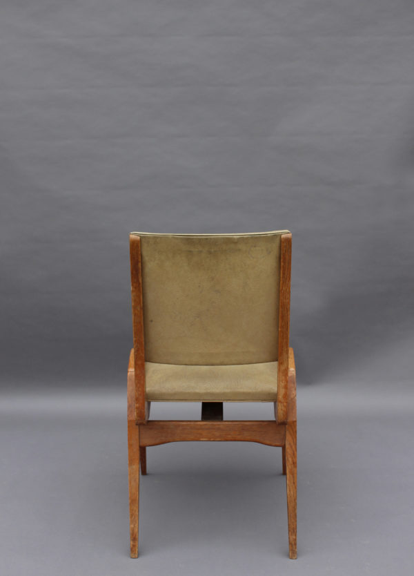 3 French 1950s Oak Chairs by Ségalot - Image 7