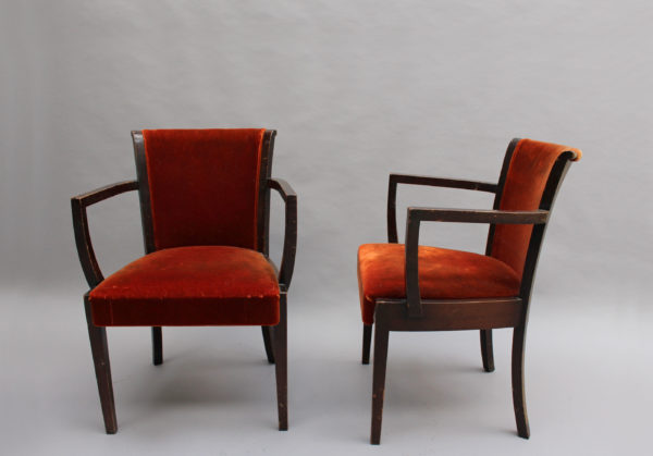 Set of 6 Fine Art Deco Chairs by De Coene (4 Side and 2 Arm) - Image 3