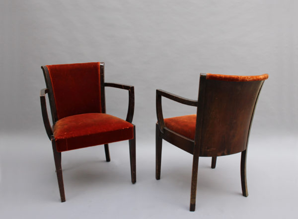 Set of 6 Fine Art Deco Chairs by De Coene (4 Side and 2 Arm) - Image 4