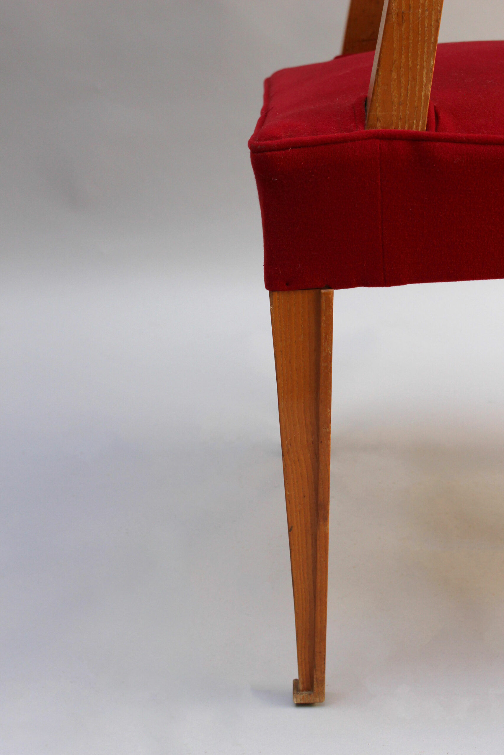 4 French Art Deco Beech Armchairs - Image 10