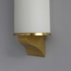 French Art Deco Semi Cylinder Glass and Bronze Sconce by Jean Perzel