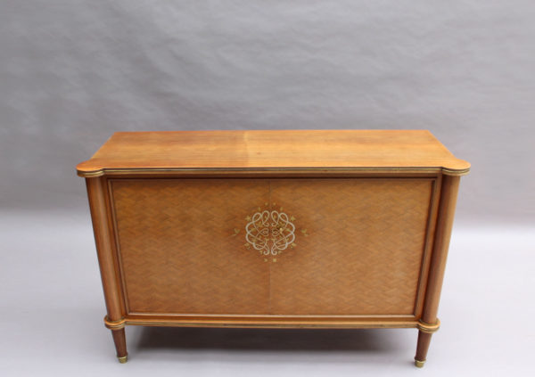 Fine French Art Deco Palisander and Marquetry Buffet / Commode by Jules Leleu - Image 4