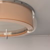 Fine Rare French Art Deco Pink and White Glass Ceiling Light by Perzel
