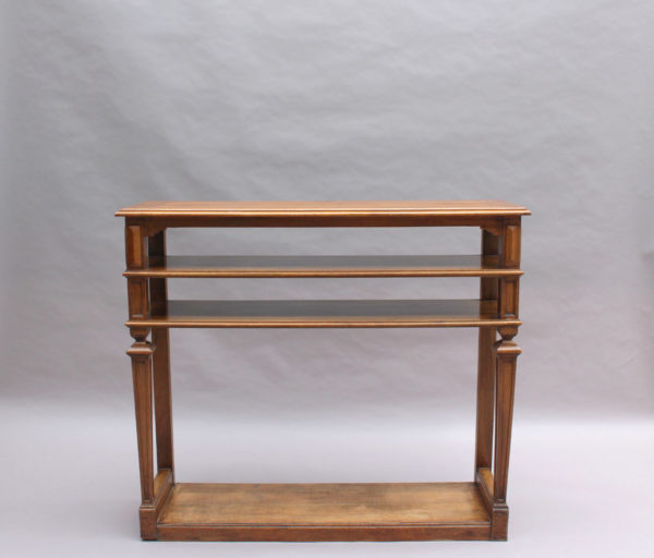 2 French Neoclassical 4 tiered console/sofa tables (one available) - Image 4