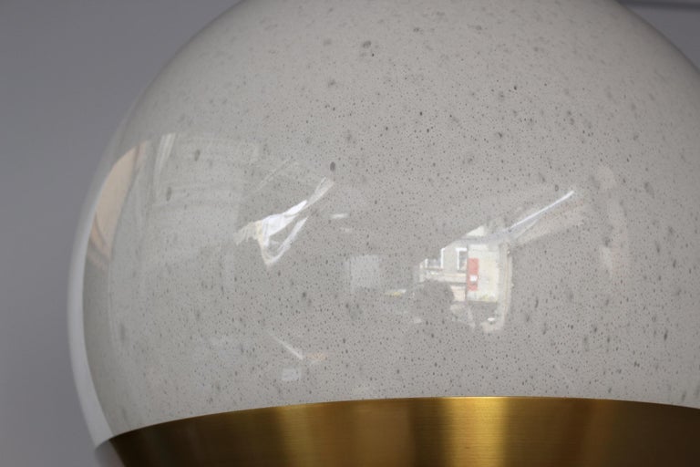 Fine French 1950's Glass and Bronze Pendant by Perzel - Image 16