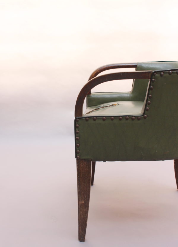 Fine French Art Deco Desk Arm Chair by Dominique - Image 9