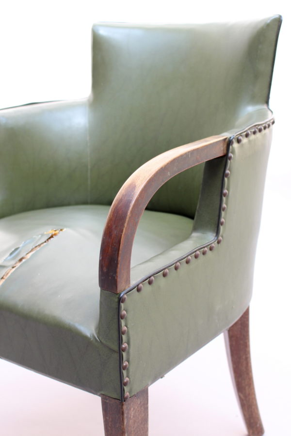 Fine French Art Deco Desk Arm Chair by Dominique - Image 10