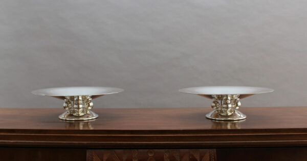 2 Fine French Art Deco Centerpieces by Luc Lanel for Christofle - Image 11