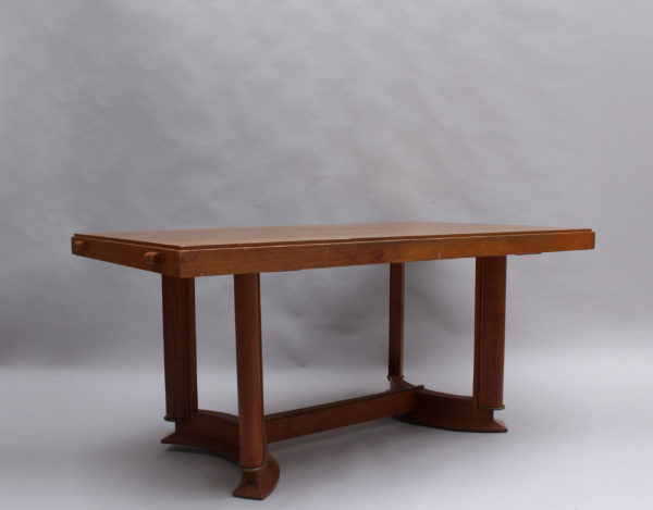 A fine French Art Deco Rectangular Oak Dining Table - Image 2