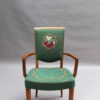 4 Fine French Art Deco Armchairs by Jules Leleu